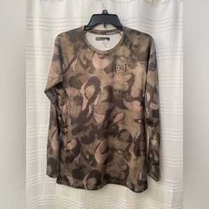 Burton AK helium crew long sleeve base layer victor camo